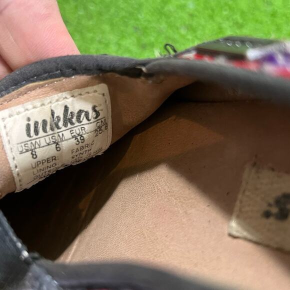 Women’s Inkkas Slip Ons SZ 8 Southwest Aztec Pattern Espadrille EUC summertime - Picture 7 of 8